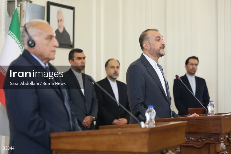 Meeting of foreign ministers of Iran and Algeria