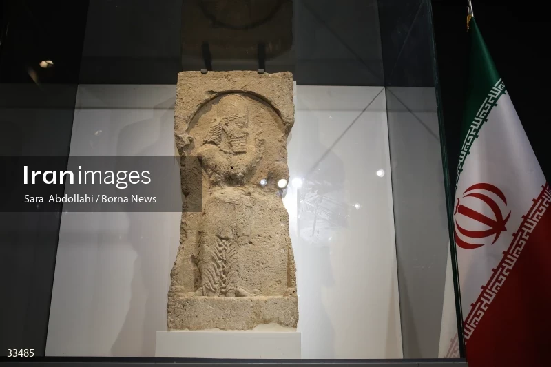 The unveiling ceremony of the Sassanid bas-relief
