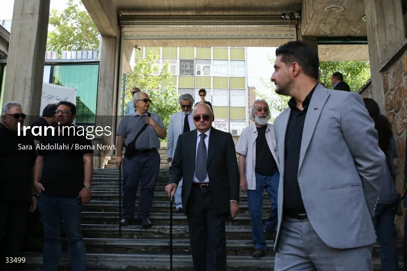 The funeral ceremony of Ahmadreza Ahmadi