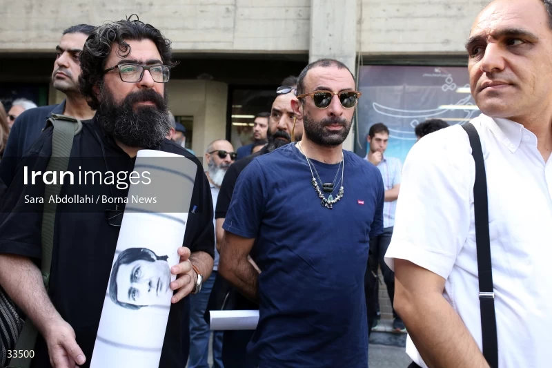 The funeral ceremony of Ahmadreza Ahmadi