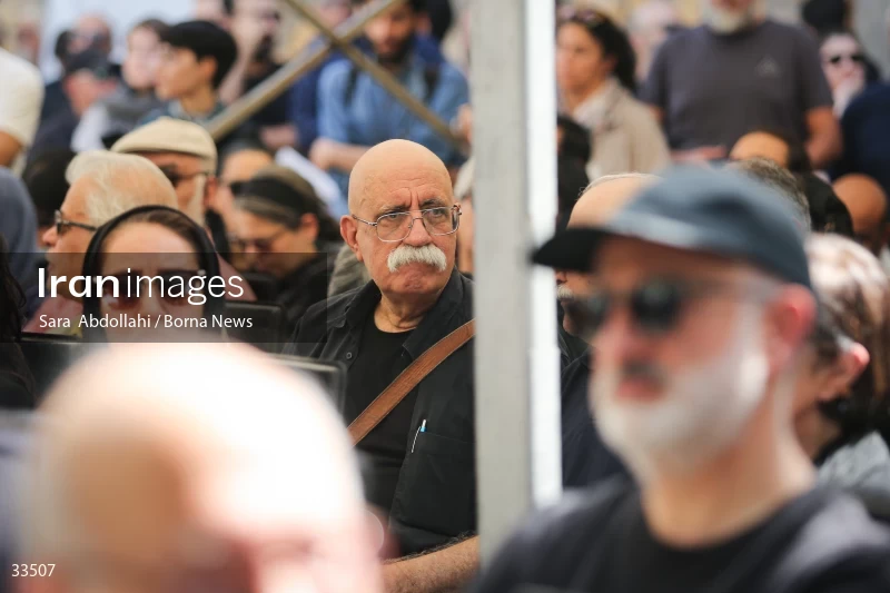 The funeral ceremony of Ahmadreza Ahmadi