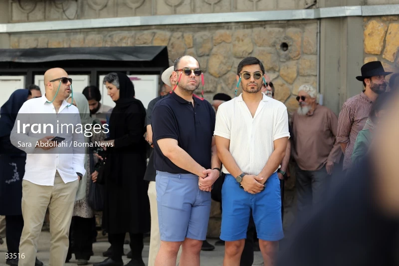The funeral ceremony of Ahmadreza Ahmadi