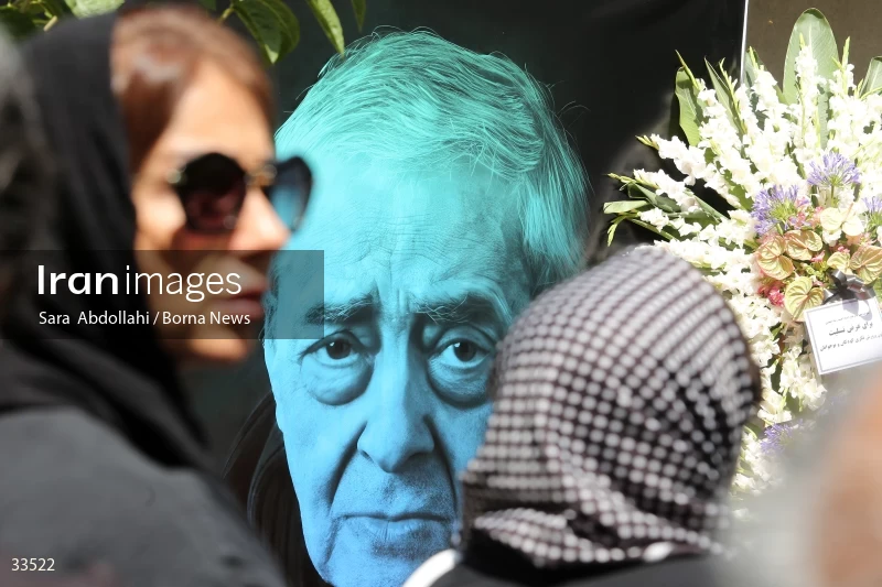 The funeral ceremony of Ahmadreza Ahmadi