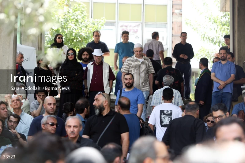 The funeral ceremony of Ahmadreza Ahmadi