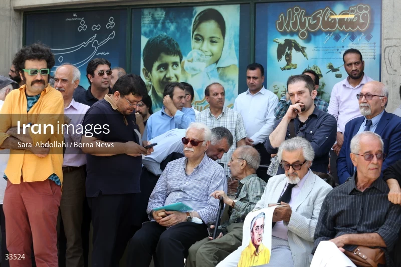 The funeral ceremony of Ahmadreza Ahmadi
