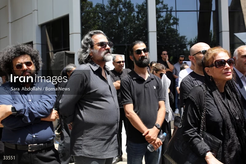 The funeral ceremony of Ahmadreza Ahmadi
