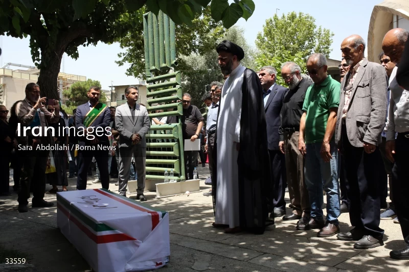 The funeral ceremony of Ahmadreza Ahmadi