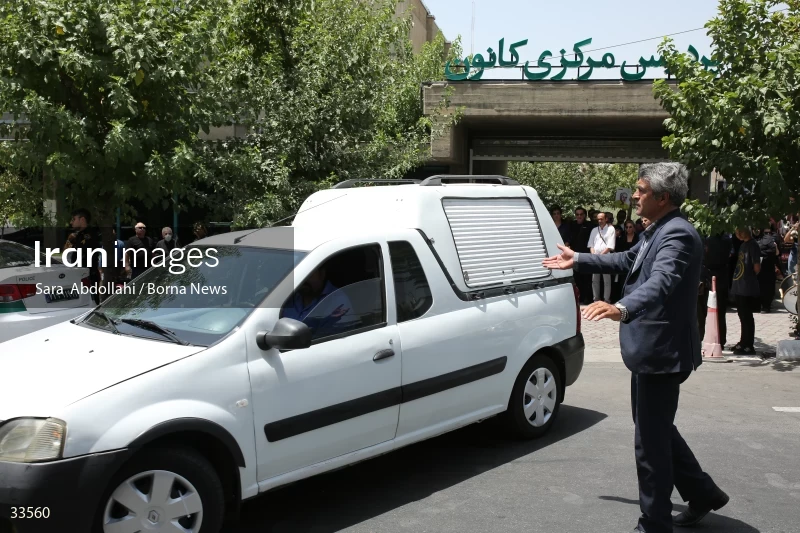 The funeral ceremony of Ahmadreza Ahmadi