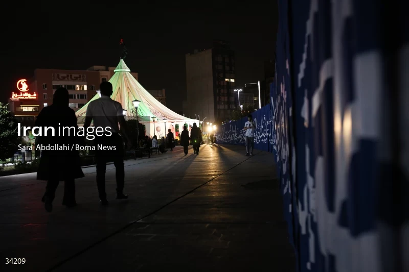 Mourning in the Ashurai tent of Haft Tir square in Tehran
