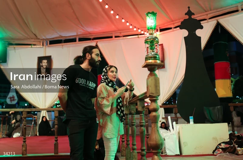 Mourning in the Ashurai tent of Haft Tir square in Tehran