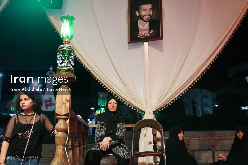 Mourning in the Ashurai tent of Haft Tir square in Tehran