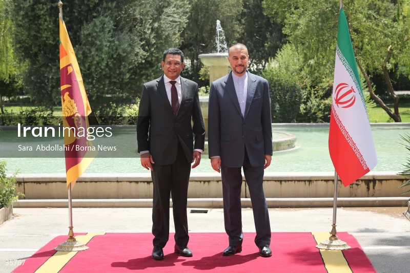 Iran and Sri Lanka FMs meet