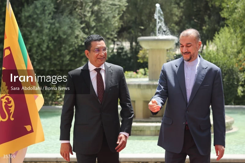 Iran and Sri Lanka FMs meet