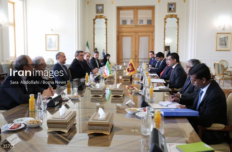 Iran and Sri Lanka FMs meet
