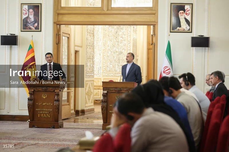 Iran and Sri Lanka FMs meet