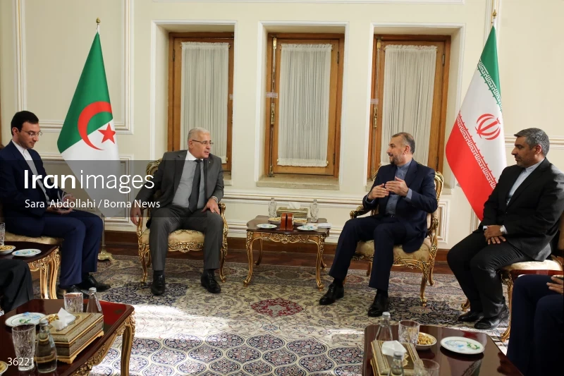 Iran's minister of foreign affairs meets President of Algeria's People's National Assembly
