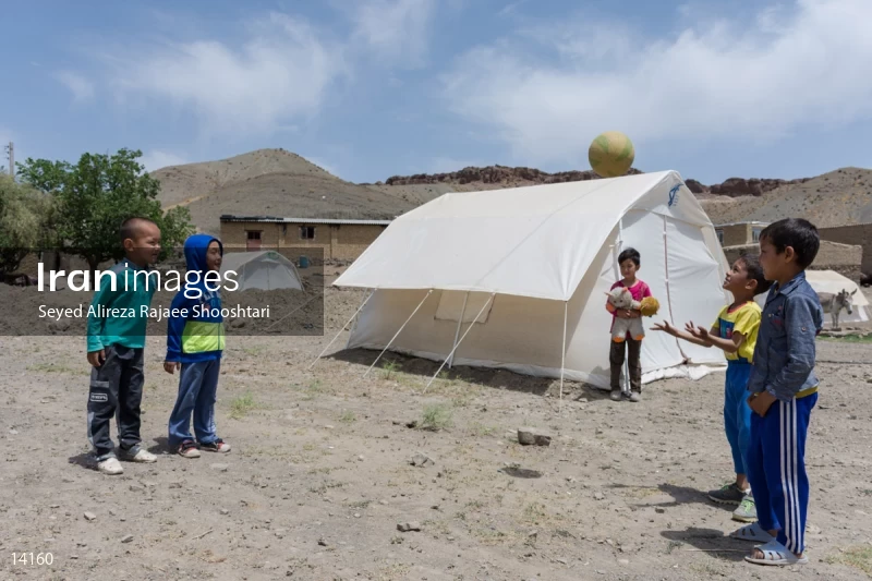 Children Play in Villages Struck Down by Earthquake
