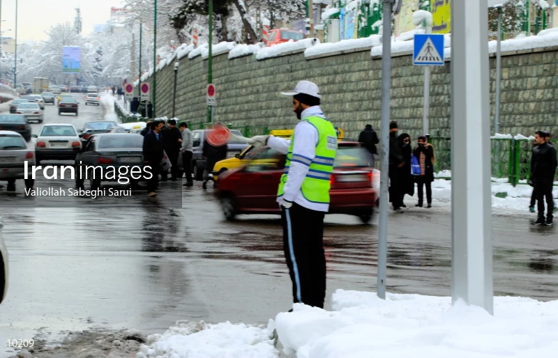 Tehran in snow