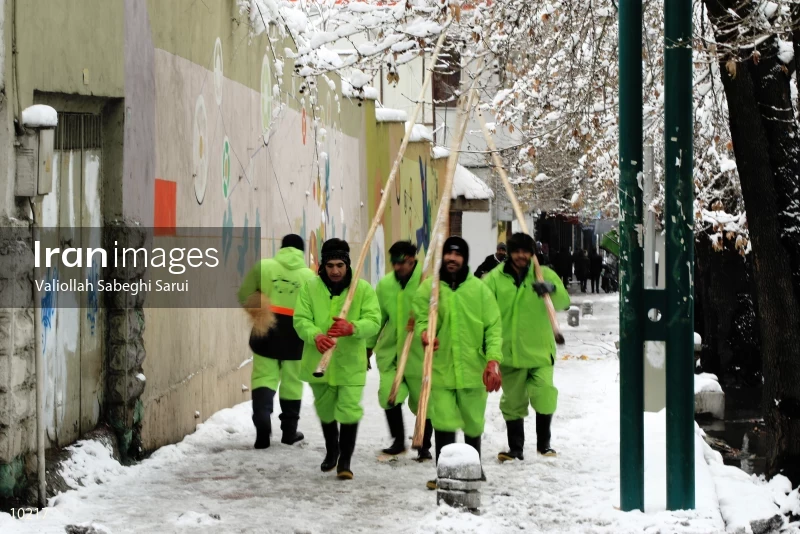 Tehran in snow