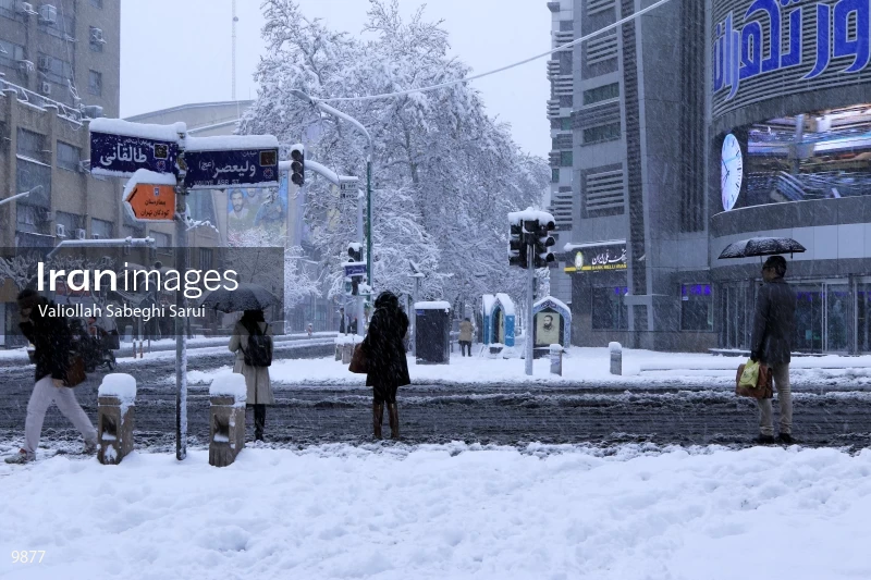 Tehran in snow
