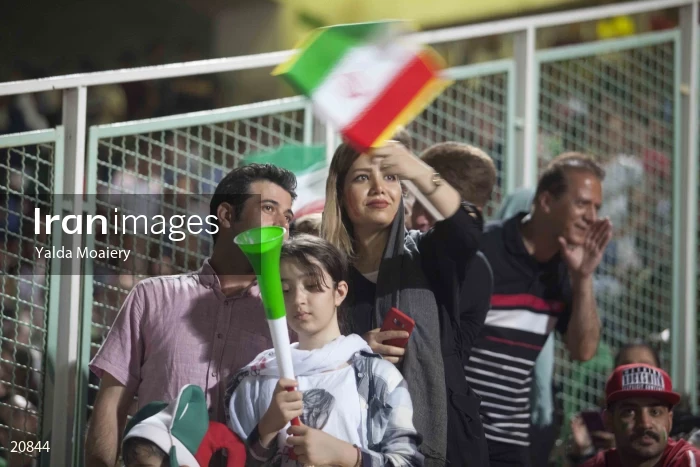 Watching Football at Azadi Stadium