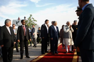 Narendra Modi arrives in Tehran