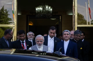 Narendra Modi arrives in Tehran