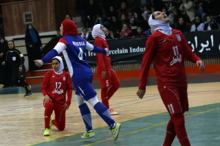 Friendly match of national women's futsal teams of Iran and Russia