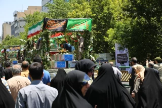 تشییع پیکر قربانیان حملات تروریستی تهران