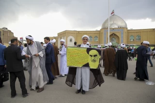 campaign rally in support of Ebrahim Raisi