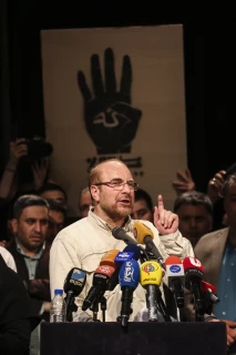 campaign rally in support of Mohammad Bagher Ghalibaf