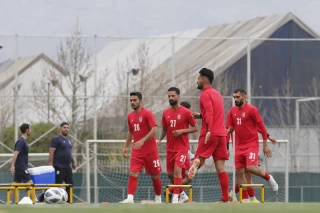 نخستین تمرین تیم ملی فوتبال با حضور امیر قلعه نویی