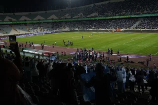 The first attendance of women in the stadium in a match of the Premier Football League of Iran