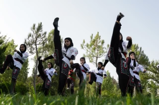 Women athletes of Ancient Iranian martial arts (Parthowa)
