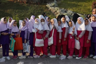 Celebration for first time fasting school girls in Tehran