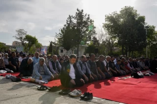 Iranians perform Eid al-Fitr prayers in Tehran