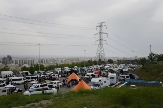 Camper travel cars gathering in Tehran