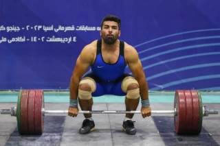 The record setting of Iran's national weightlifting team