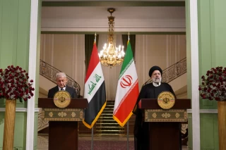 Ebrahim Raisi's official welcome to the President of Iraq