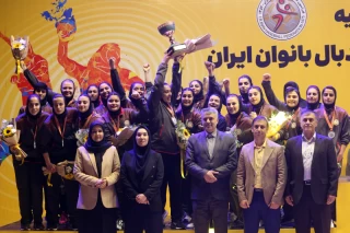 Sang Ahan Bafq is the champion of Iran Women's Premier Handball League