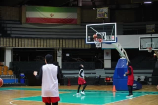 Iran women's national basketball team training