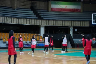 تمرین تیم ملی بسکتبال زنان ایران