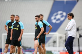 Inter Milan training session before the UEFA Champions League Final match