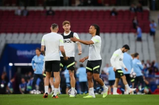 Manchester City training session before the UEFA Champions League Final match