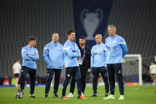 Manchester City training session before the UEFA Champions League Final match