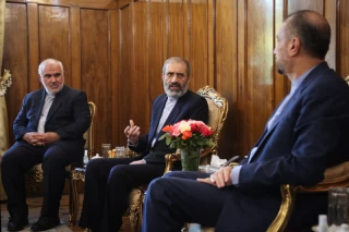 The meeting of the released Iranian diplomat Asadollah Asadi with the Minister of Foreign Affairs