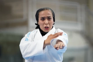 The girls' national karate team selection competition