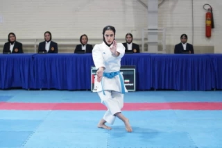 The girls' national karate team selection competition