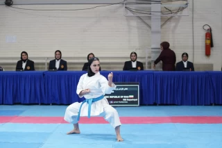 The girls' national karate team selection competition