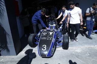 The unveiling of the Iranian Formula One car